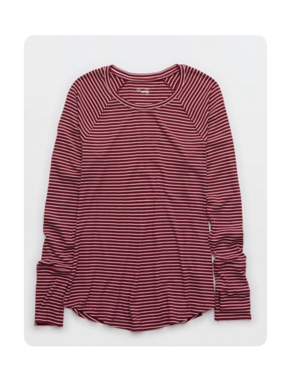 OFFLINE by Aerie Thumbs Up Ribbed Raglan Long Sleeve T-Shirt